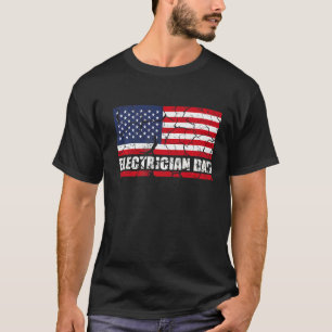 T-shirt Papa électricien pour ouvrier ou électricien