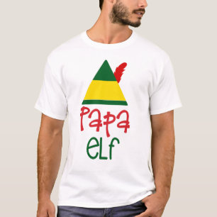 T-shirt Papa Elf Noël Vacances Familiales Amusantes