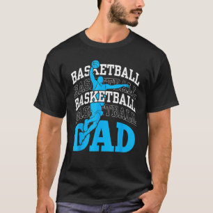 T-shirt Papa entraîneur d'équipe de basket-ball Match Joue