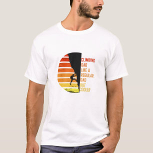 T-shirt Papa escalade rock
