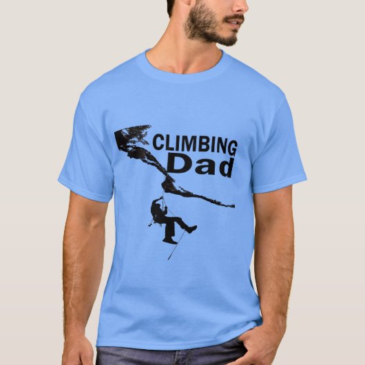 T-shirt Papa escalade rock (Devant)