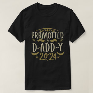 T-shirt papa est 2024, Promu À Daddy Est. 2024