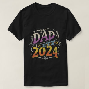 T-shirt papa est 2024, Promu À Daddy Est. 2024