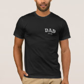 T-shirt Papa Est 2025 Texte Gras (Devant)
