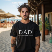 T-shirt Papa Est. 2026 Attendez Baby 2026 Père 2026 Papa