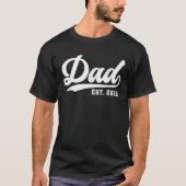 T-shirt Papa Est 2026 Promu À Papa 2026 Papa 2026 (Devant)