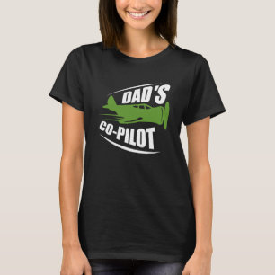 T-shirt Papa est co pilote papa Pilote Père Fils Fille