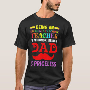 T-shirt Papa est directeur en étant instituteur