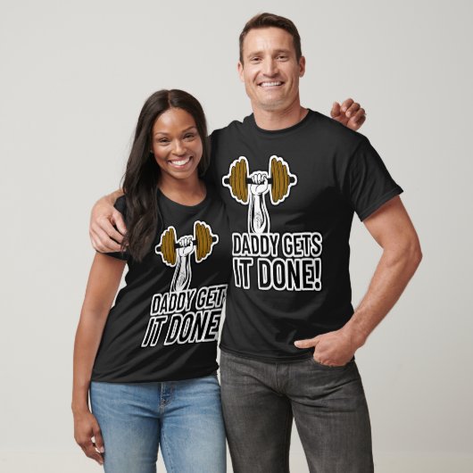 T-shirt Papa Est Fini ! Exercice de gym Body Builder (Unisexe)
