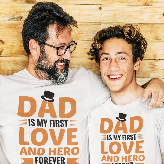 T-shirt Papa est ma première Fête des pères d'amour et de