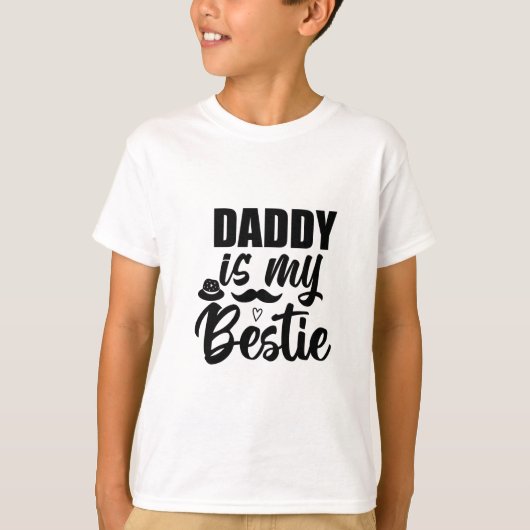 T-shirt Papa est My Bestie, Special Bond avec ton papa (Devant)