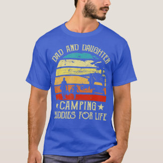 T-shirt Papa et fille campeurs pour la vie