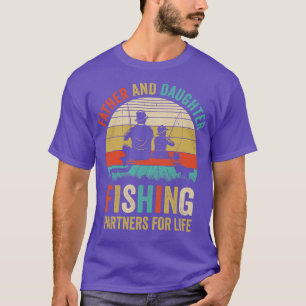 T-shirt Papa Et Fille Partenaires De Pêche Pour Pêcheur À 