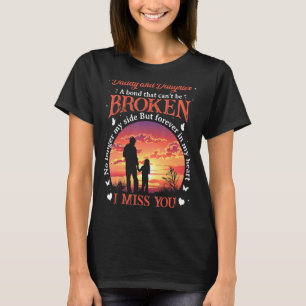 T-shirt Papa et fille un lien qui ne peut pas être cassé N