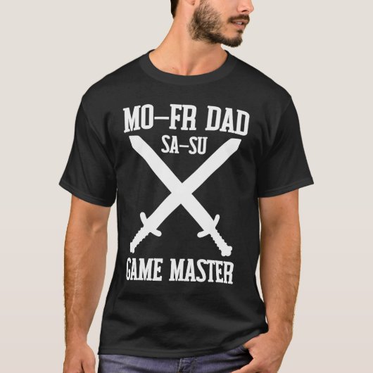 T-shirt Papa et Game Master RPG (Devant)