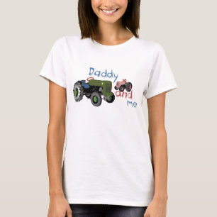 T-shirt Papa et moi tracteurs de fille