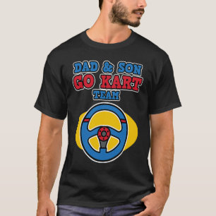 T-shirt Papa et son Go Kart Team Son Fête des pères