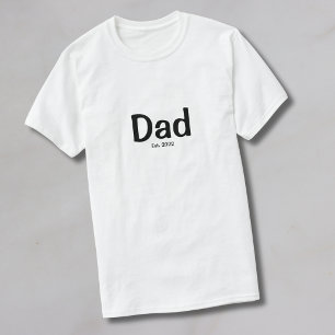 T-Shirt Papa Établi en Noir
