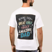 T-shirt papa Extraordinaire : Célébrez les grands (Dos)