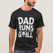 T-shirt Papa fait griller Bold BBQ (Devant)