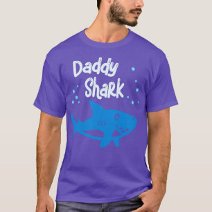 T-shirt Papa Famille Correspondant Papa Sharks Drôle