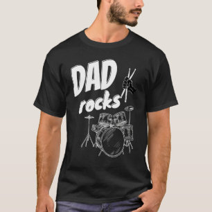 T-shirt Papa Fête des pères Kit tambour Musique