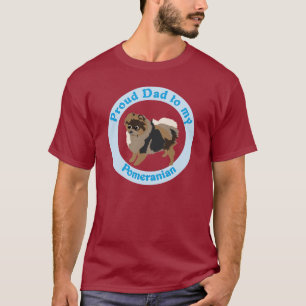 T-shirt Papa fier à mon Pomeranian