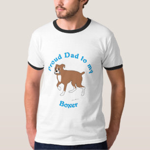 T-shirt Papa fier à un boxeur