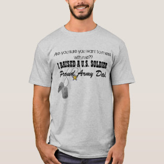 T-shirt Papa fier d'armée