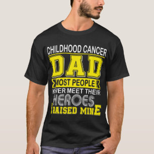 T-shirt Papa fier du cancer de l'enfant, j'ai élevé le mie