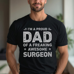 T-shirt Papa Fier D'un Chirurgien Vraiment Génial Drôle