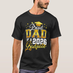 T-shirt Papa fier d'un diplômé de la promotion 2026 senior