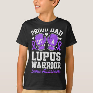 T-shirt Papa fier d'un guerrier de lupus combattant la sen