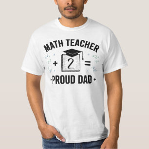 T-shirt Papa fier d'un professeur de mathématiques