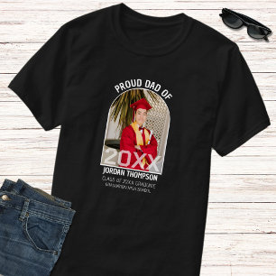 T-shirt Papa fier Photo d'archive noir et blanc Promotion