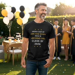 T-shirt Papa Fier Son Ère Diplômée Promotion 2026