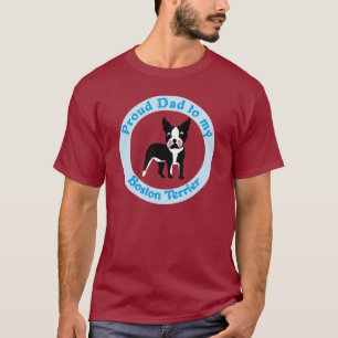 T-shirt Papa fier vers Boston Terrier