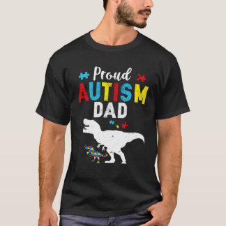 T-shirt Papa fière de l'autisme Famille appariée Sensibili