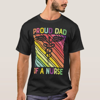 T-shirt Papa fière d'un infirmier de la vie infirmière Rn