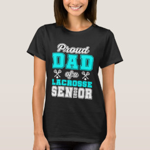 T-shirt Papa fière d'un senior de crosse 2021 Lycée