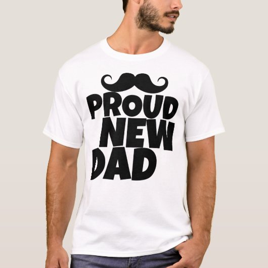 T-shirt Papa fière nouveau | Drôle de papa pour la premièr (Devant)