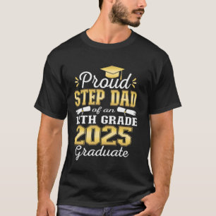 T-shirt Papa fièrement beau-père de la famille de la promo