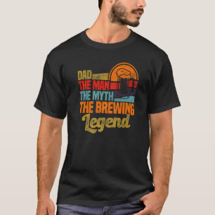 T-shirt Papa Fils L'Homme La Légende De La Brasserie Malt