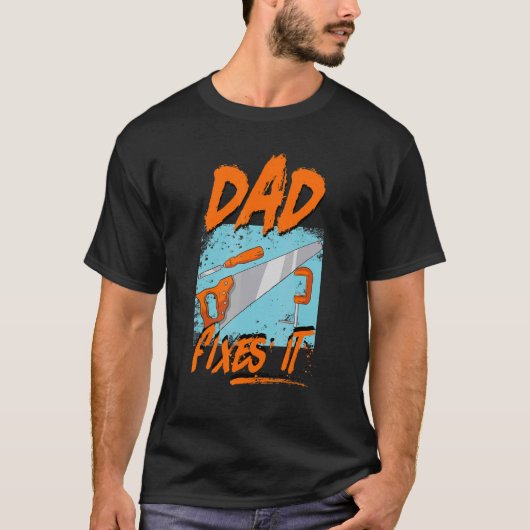 T-shirt Papa Fixe Le Père (Devant)