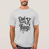T-shirt Papa, Fixer des objets (Devant)