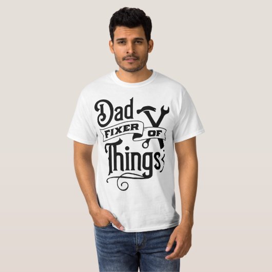 T-shirt Papa, Fixer des objets (Devant entier)