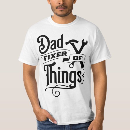 T-shirt Papa, Fixer des objets (Devant)