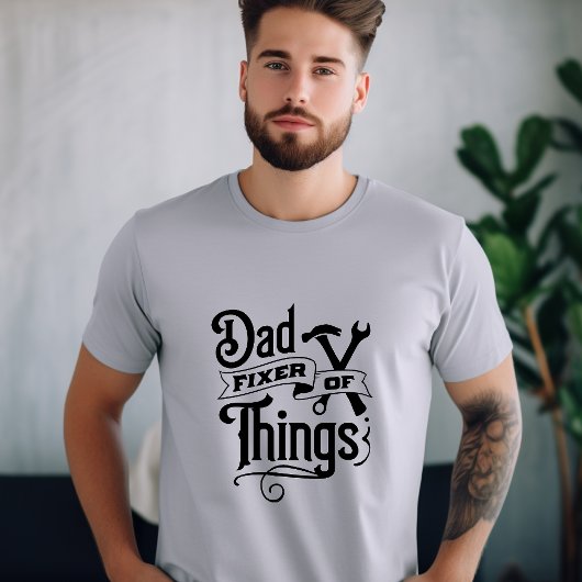 T-shirt Papa, Fixer des objets