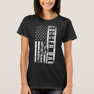 T-shirt Papa footballeur drapeau États-Unis équipe de foot