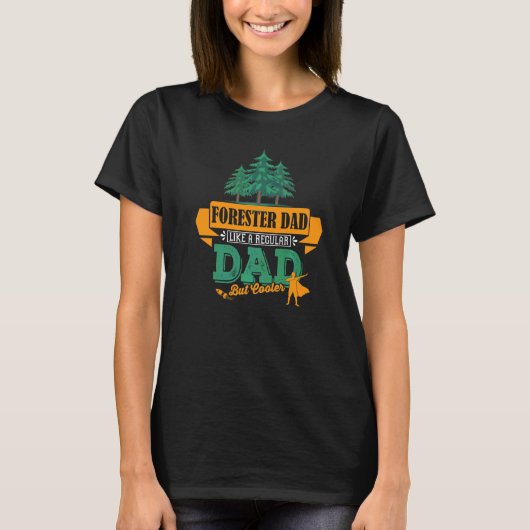T-shirt Papa Forester Lumberjack Profession Convient Pour  (Devant)